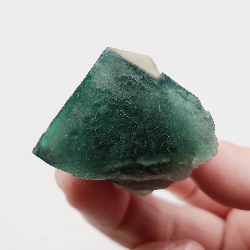 Big Juicy Emerald Green Single Crystal Cubic Fluorite Mineral Specimen